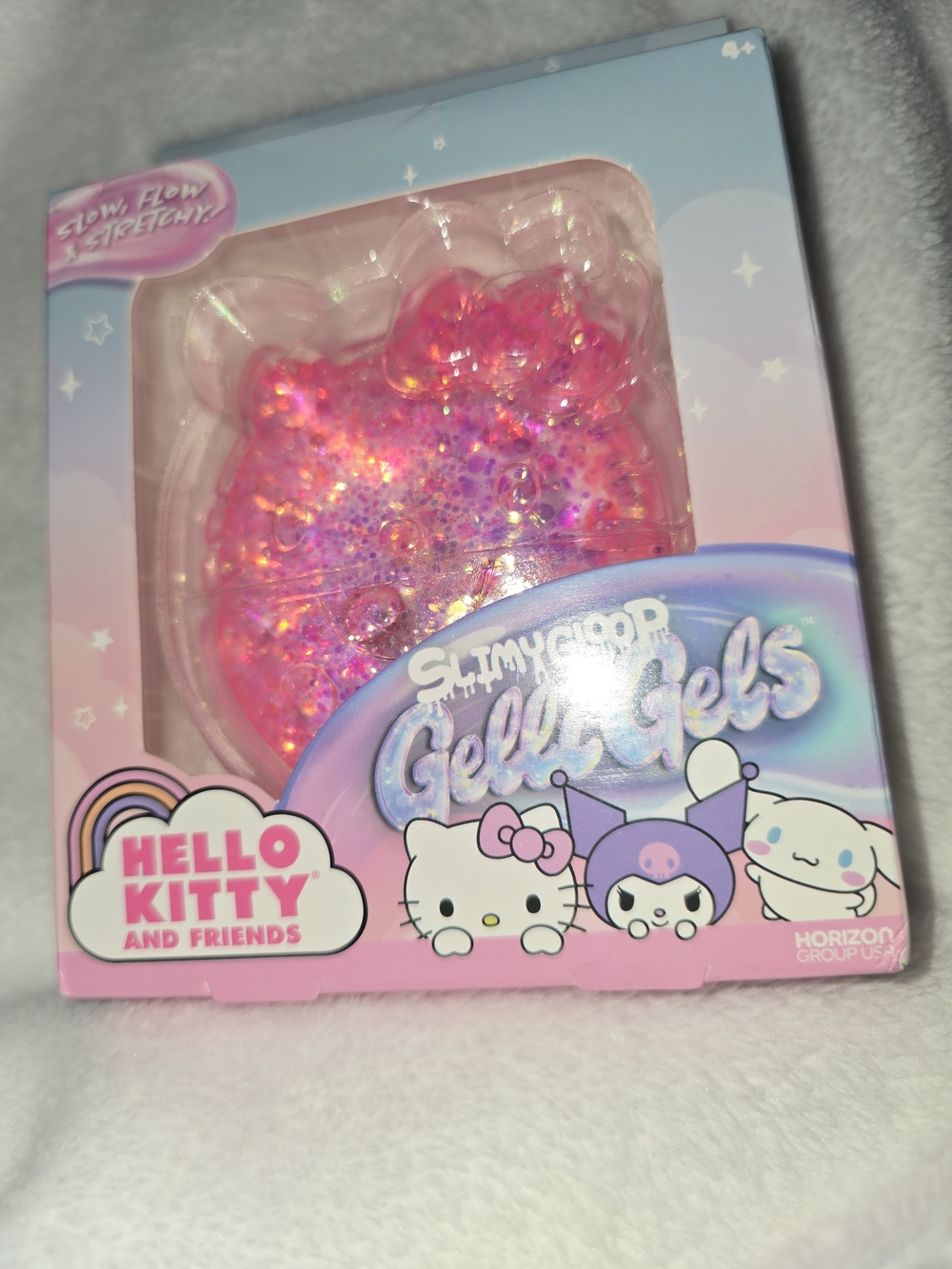 Hello Kitty HELLO KITTY SlimyGloop GelliGels Pink Glitter Squishy